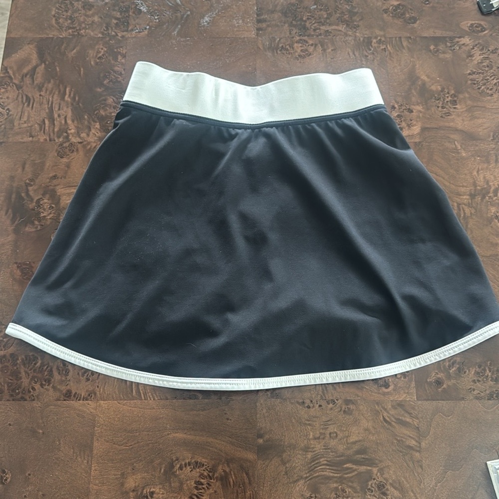 Women's Black and White Athletic Shorts - Picture 6 of 7